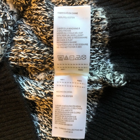 Laundry by Shelli Segal Los Angeles Chic Black and White Tweed Cardigan Size S/P - Picture 8 of 8